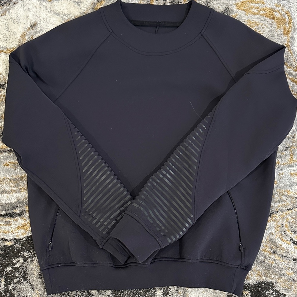 lululemon athletica Black Crew Neck Sweater
